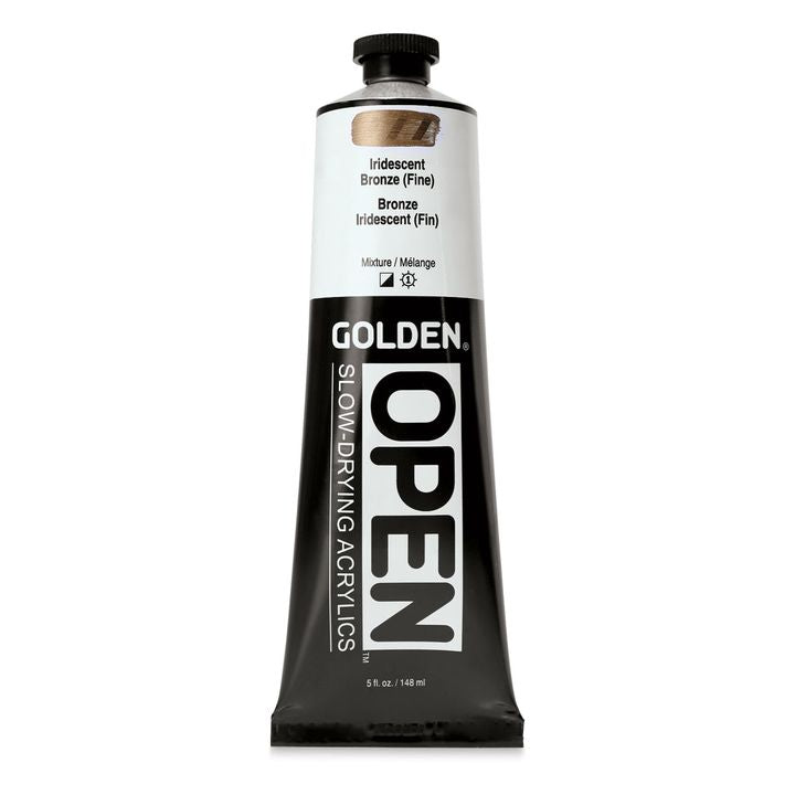 GOLDEN OPEN Vernice acrilica iridescente ad asciugatura lenta 148 ml | Varie tonalità