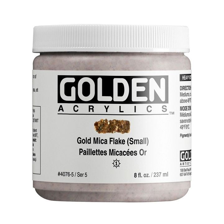 GOLDEN Vernice acrilica a scaglie di mica per corpi pesanti | Vari colori