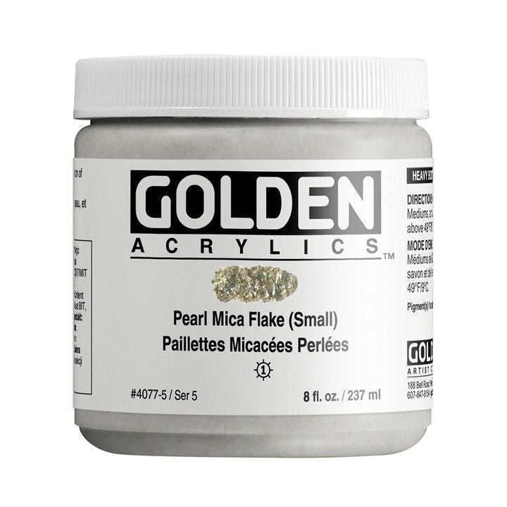 GOLDEN Vernice acrilica a scaglie di mica per corpi pesanti | Vari colori