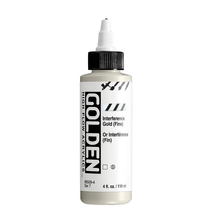 GOLDEN Vernice acrilica ad alto flusso di interferenza 118 ml | Varie tonalità