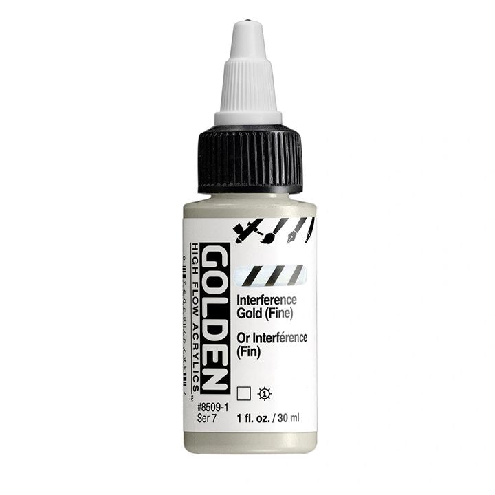 GOLDEN Vernice acrilica ad alto flusso di interferenza 30 ml | Varie tonalità