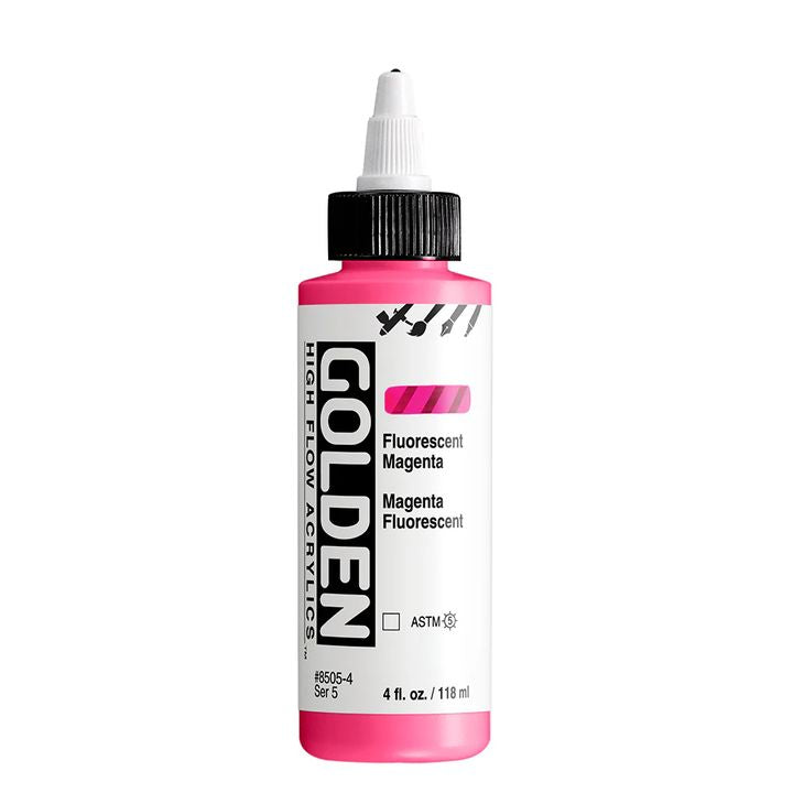 GOLDEN Vernice acrilica fluorescente ad alto flusso 118 ml | Varie tonalità