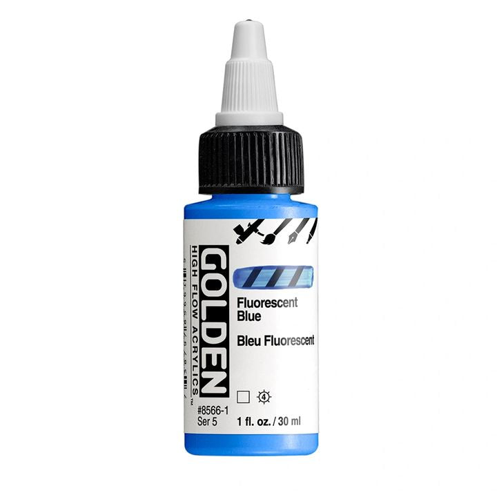 GOLDEN Vernice acrilica fluorescente ad alto flusso 30 ml | Varie tonalità