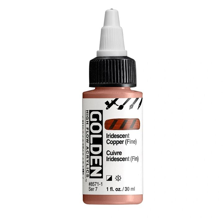 GOLDEN Vernice acrilica iridescente ad alto flusso 30 ml | Varie tonalità