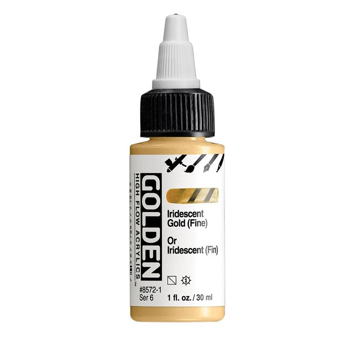 GOLDEN Vernice acrilica iridescente ad alto flusso 30 ml | Varie tonalità