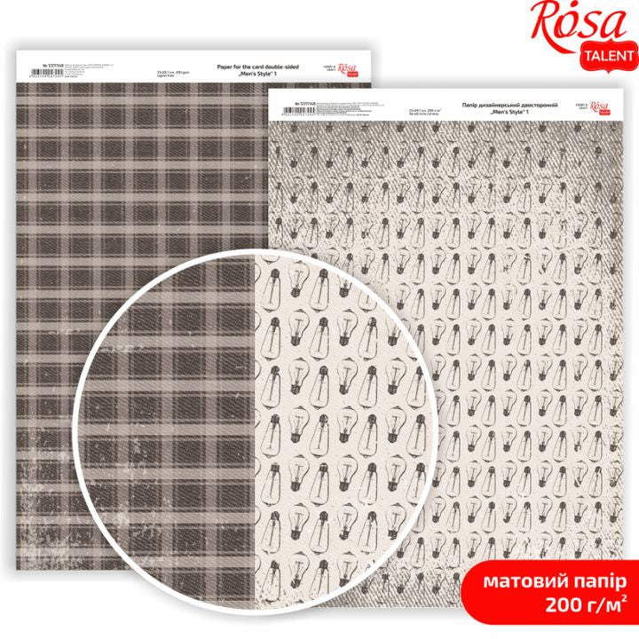 Carte per scrapbooking Mens Style A4 – No. 1