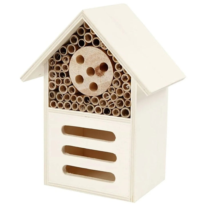 Hotel per insetti e farfalle in legno - 18 cm
