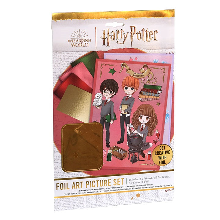 Immagini Harry Potter con foglia oro - set creativo