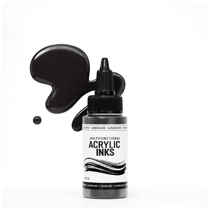 Inchiostro acrilico concentrato | Varie tonalità - Nero