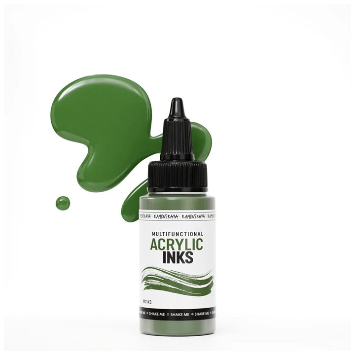 Inchiostro acrilico concentrato | Varie tonalità - Verde cachi