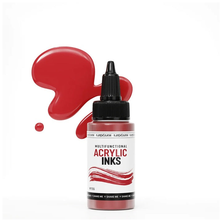 Inchiostro acrilico concentrato | Varie tonalità - Rosso freddo