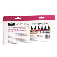 Inchiostro acrilico Royal & Langnickel colori neon 6 x 30 ml — immagine 7