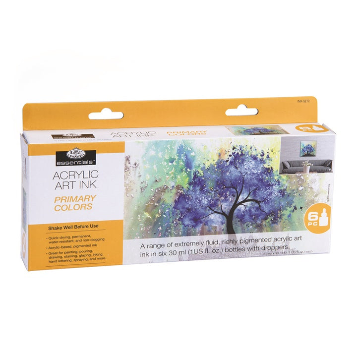 Inchiostro acrilico Royal & Langnickel colori primari 6 x 30 ml — immagine 5