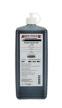 Inchiostro acrilico Schmincke AERO COLOR Professional 1 l – 702 Nero