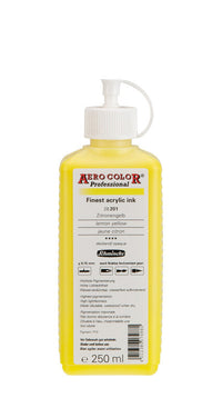 Inchiostro acrilico Schmincke AERO COLOR Professional 250 ml – 201 Giallo limone