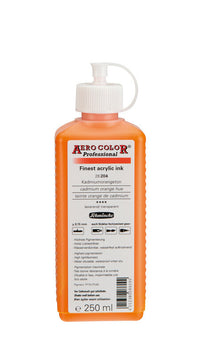 Inchiostro acrilico Schmincke AERO COLOR Professional 250 ml – 204 Arancio cadmio imitazione