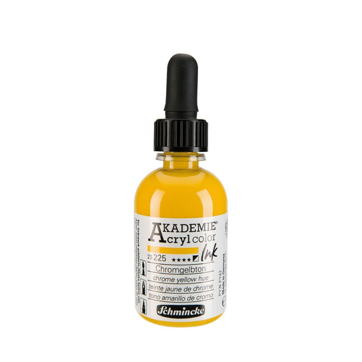 Inchiostro acrilico Schmincke AKADEMIE 50 ml | colori diversi - 225 Tonalità Giallo Cromo