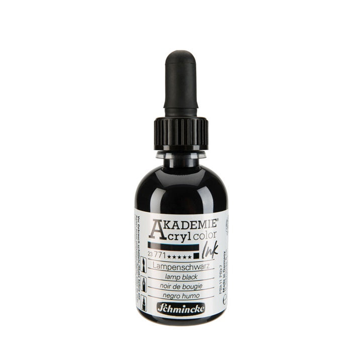 Inchiostro acrilico Schmincke AKADEMIE 50 ml | colori diversi - 771 Nero Fumo