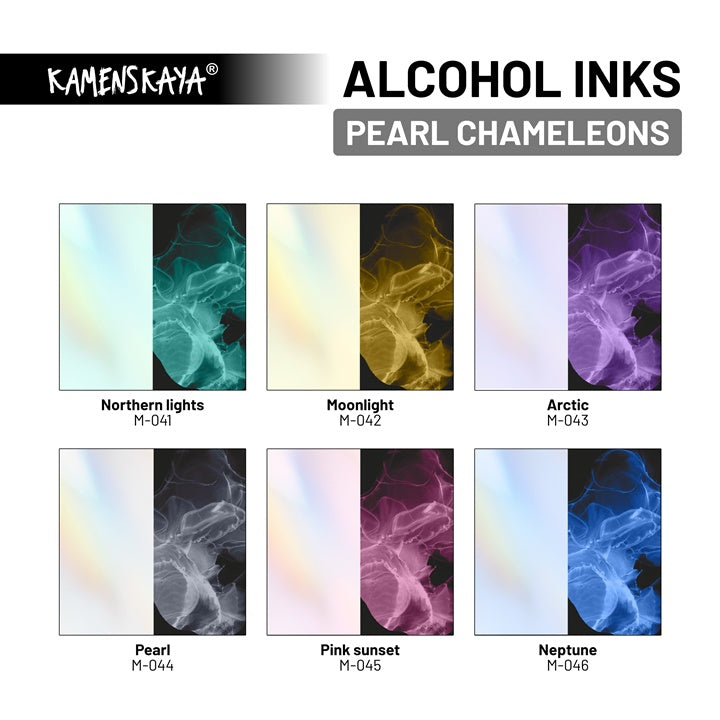 Inchiostro ad alcool KAMENSKAYA NACRE CHAMELEONS 15ml | diverse tonalità