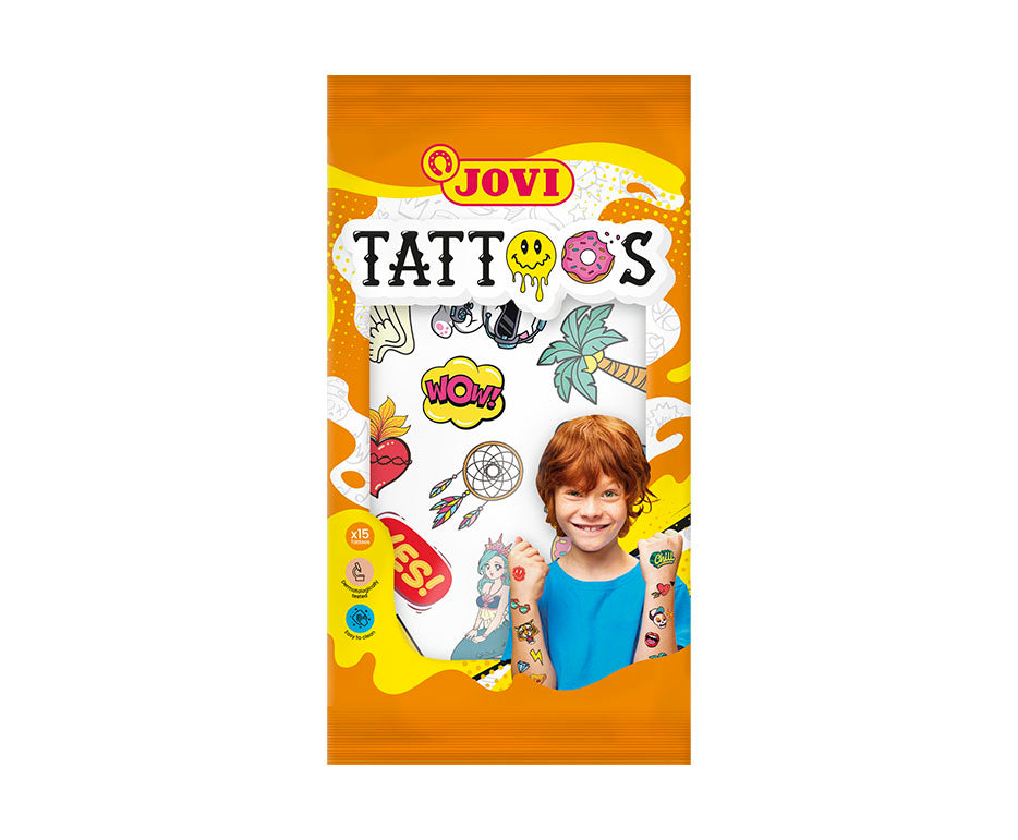 JOVI tatuaggi temporanei per bambini in espositore – 24 pz