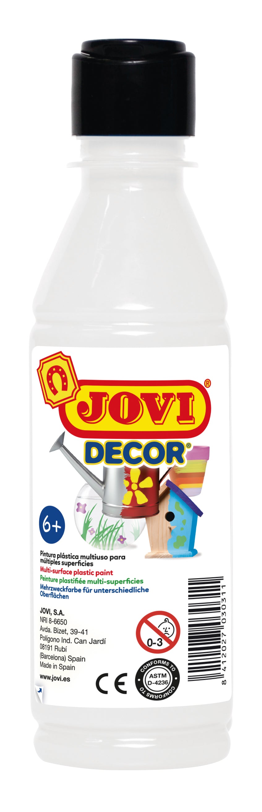 JOVI Jovidecor pittura acrilica 250 ml – bianco