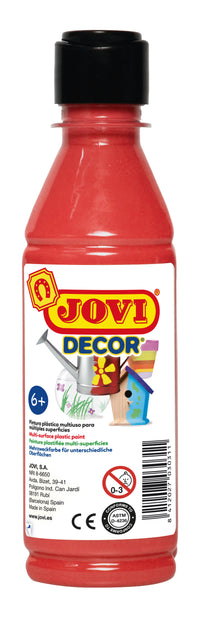JOVI Jovidecor pittura acrilica 250 ml – rosso