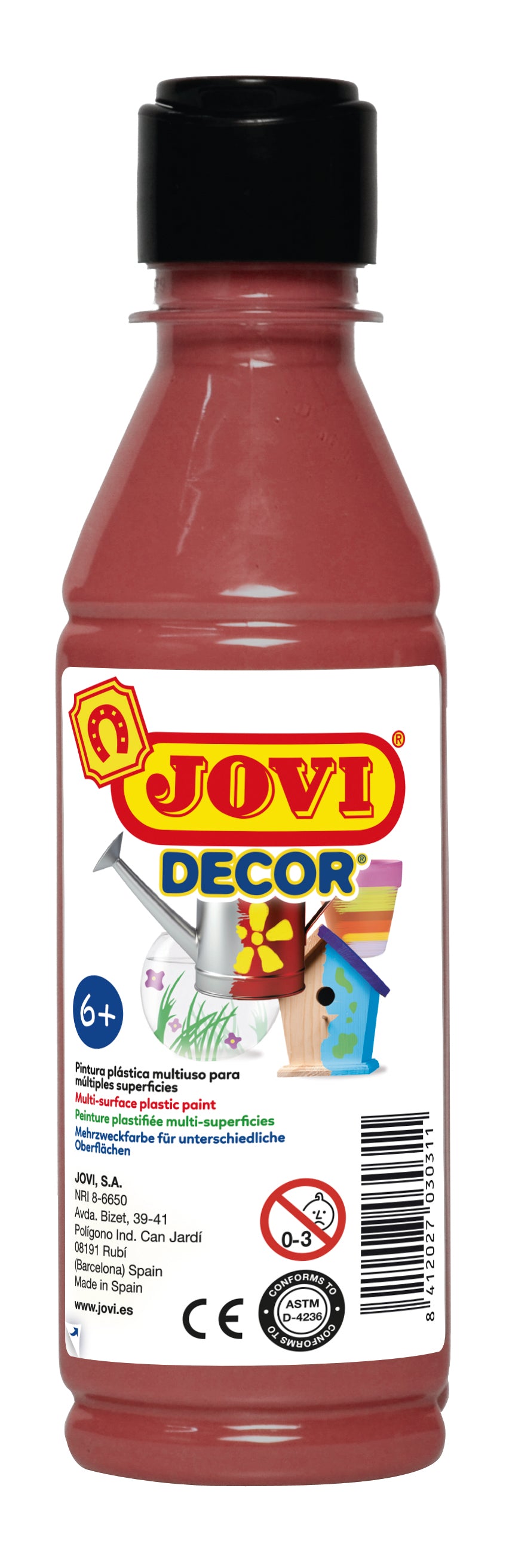 JOVI Jovidecor pittura acrilica 250 ml – marrone