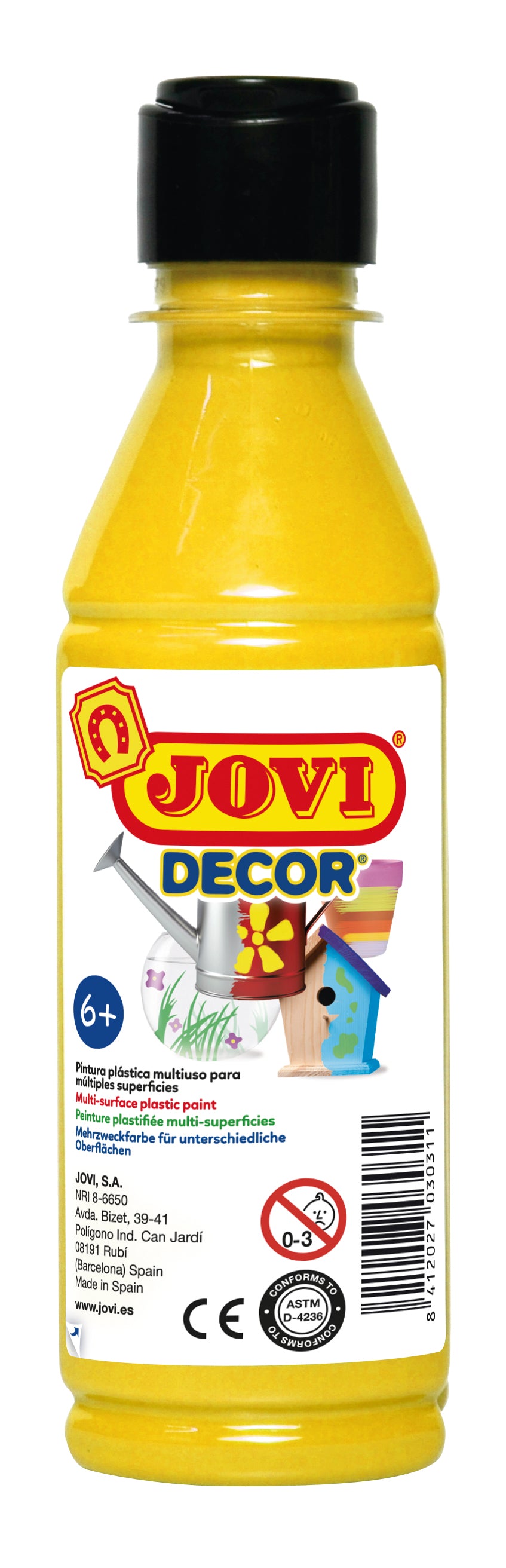 JOVI Jovidecor pittura acrilica 250 ml – giallo