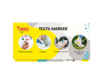 Pennarelli per tessuti JOVI Jovidecor Textil con punta a pennello – 48 pz / 12 colori