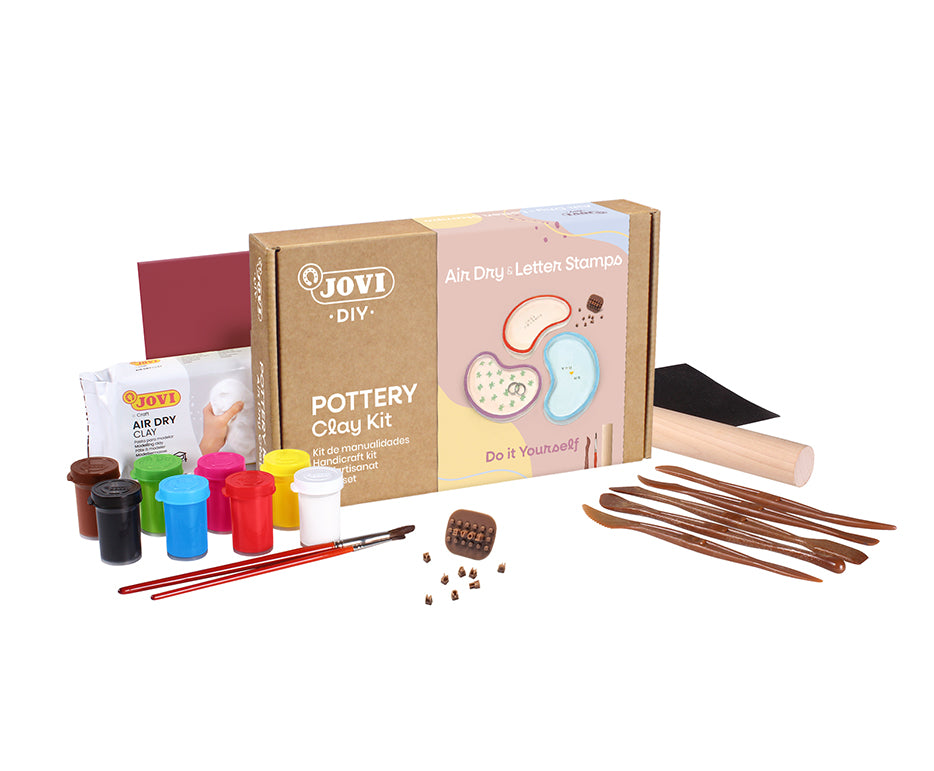 Set creativo di modellazione JOVI Kraft – timbri a forma di foglia