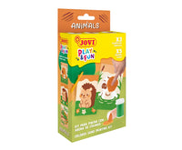 JOVI Play&Fun mini set creativo di pittura con la sabbia – 9 pezzi – Animali