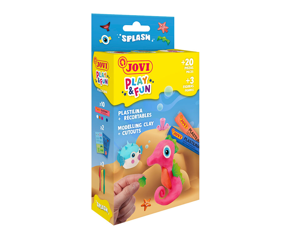 JOVI Play&Fun Mini set con plastilina naturale – Splash