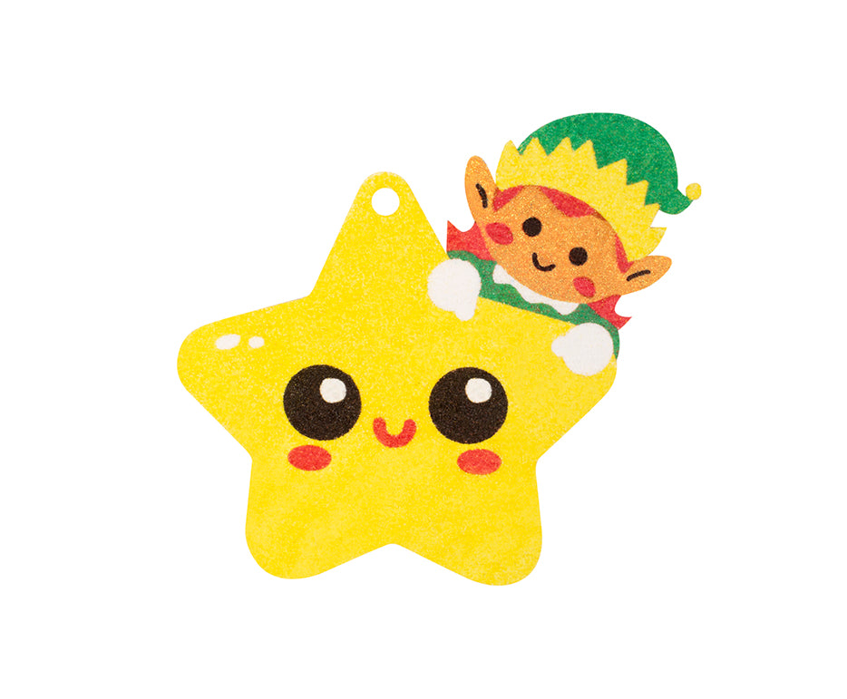 JOVI Play&Fun set per pittura con sabbia Christmas Ornaments - 12 pz