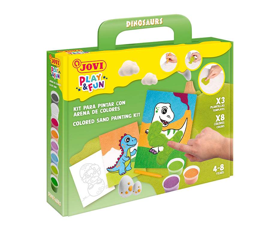 JOVI Play&Fun kit sabbiarelli 12 pz Dinosaurs