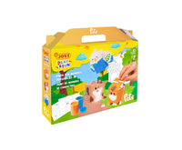 JOVI Play & Fun set per pittura a tempera a guazzo 17 pz – Animali domestici