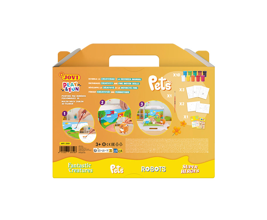 JOVI Play & Fun set per pittura a tempera a guazzo 17 pz