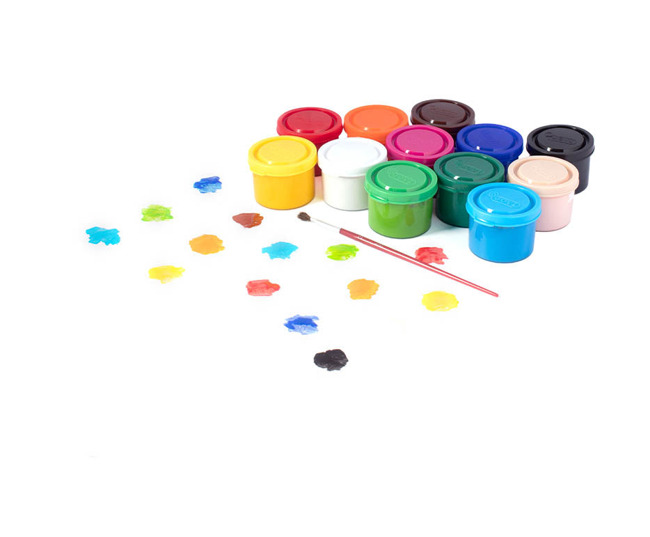 Jovi Premium colori a tempera 12 x 35 ml con pennello