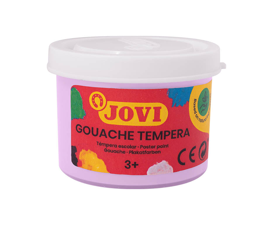 JOVI Premium colori a tempera pastello 6 x 35 ml con pennello
