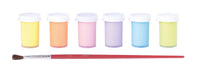 Colori a tempera pastello JOVI Premium 6 x 15 ml con pennello