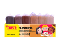 JOVI plastilina vegetale tonalità della pelle 6 x 50 g