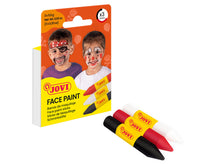 JOVI set di colori per il viso in stick 3 x 5,6 g - rosso, bianco e nero