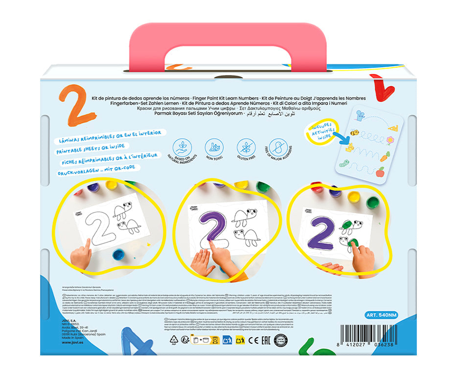 Jovi set di colori a dita My First i primi numeri – 11 pz