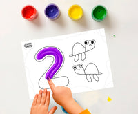 Jovi set di colori a dita My First i primi numeri – 11 pz