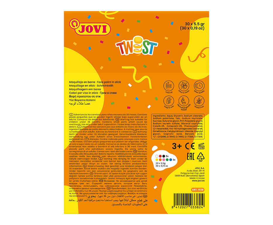 JOVI Twist set trucchi per il viso in stick display da 30 pz