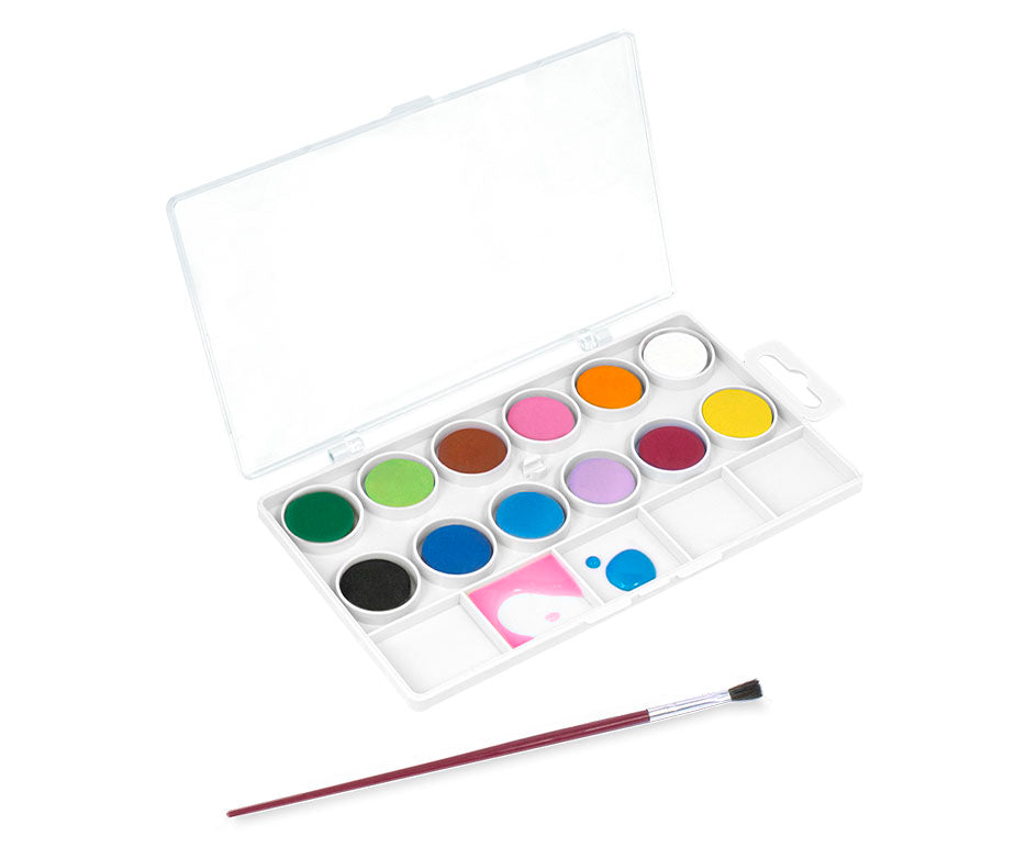 Acquerelli JOVI ø 22 mm – 12 colori con pennello