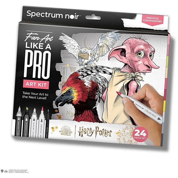 Kit artistico per l'illustrazione HARRY POTTER: MAGICAL COMPANIONS