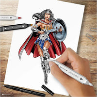 Kit artistico per l'illustrazione WONDER WOMAN