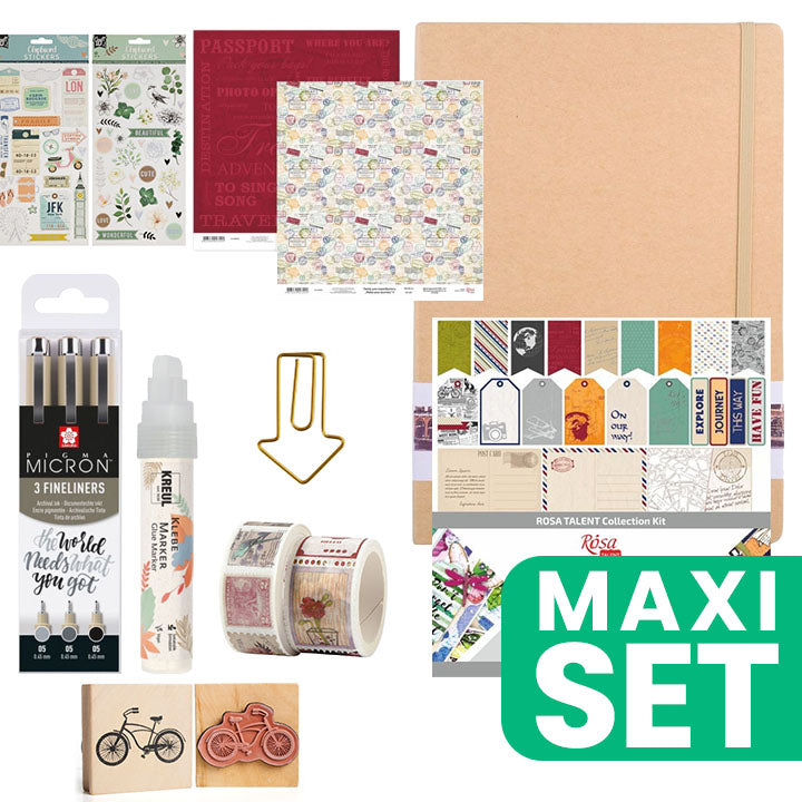Kit per il diario di bordo del viaggiatore
