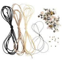 Kit per la creazione di mini bracciali con perline e fermagli