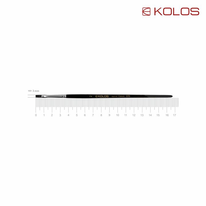 Kolos Classic 3016 Spazzola piatta per capelli di scoiattolo | Varie dimensioni